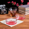 Crystalia Glass Ashtrays for Cigarettes